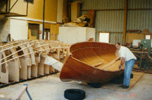 Herreshoff motor launch nearing completion...