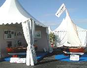 Marc Vuilliomenet's stand at the Cannes Boat Show...